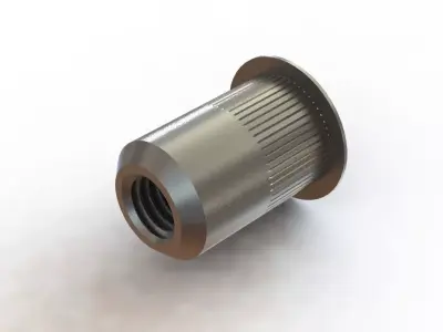 Rebite Roscado M8 Threaded Rivet 3D model