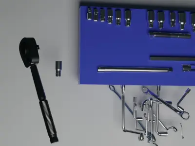 Screwdriver workshop equipment 3D model