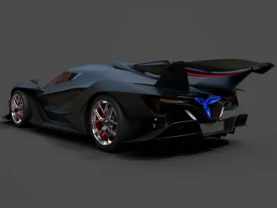 Apollo IE Hyper Detailed Carbon Fiber Masterpiece 3D model purchase