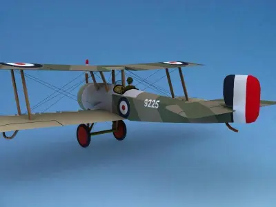 Bristol Scout Toy Plane 3D model