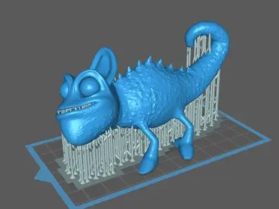 Chameleon Free 3D print model