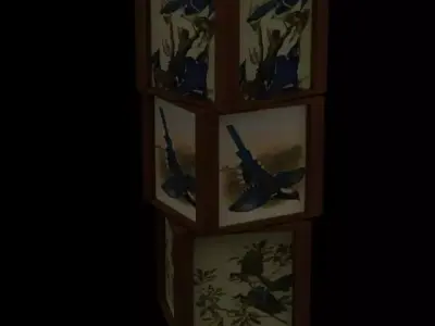 Bird Box Standing Lamp 3D model