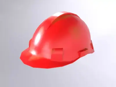 Safety Helmet Low Poly Low-poly 3D model shop