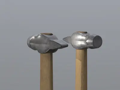 hammer 3d lowpoly Low-poly 3D model