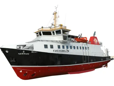 Ro-Pax Ferry RWB 3D model