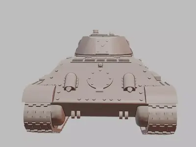 A32 Tank Detailed 3D Printable Military Vehicle Model 3D print model