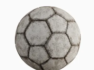 Dirty Soccer Ball 02 3D model