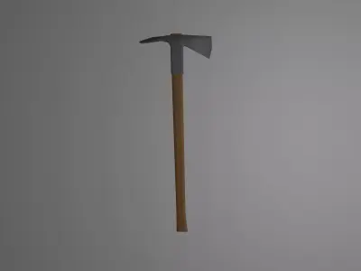 Fire Axe Free low-poly 3D model get