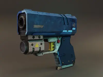 Sci-Fi Pistol 3D model purchase