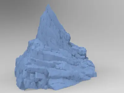 Dark Horror Cliffs 4 3D model
