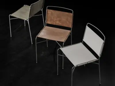 Moore Chair Low-poly 3D model