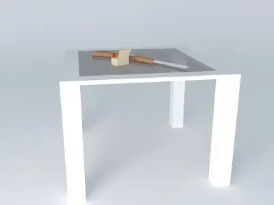 Shotgun on a table Free 3D model