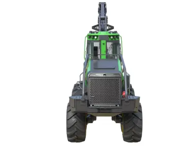 John Deere 1270H Low-poly 3D model
