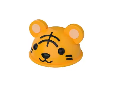 Tiger Hat Cute Low-poly 3D model