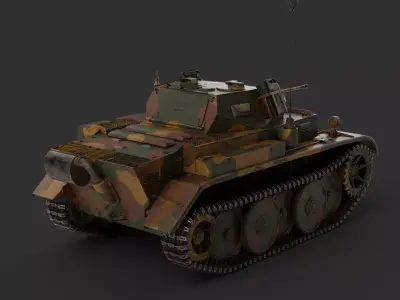 PzKpfw II Ausf L Luchs 3D model