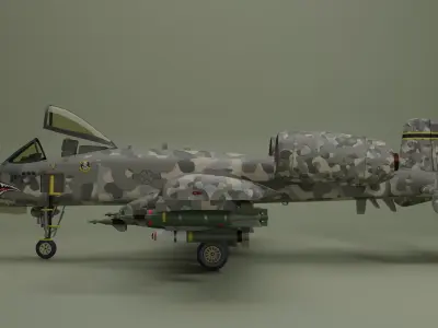 Fairchild Republic A-10 Thunderbolt II 3D model buy