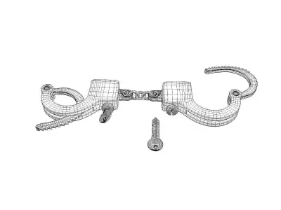 Handcuffs 3D model buy