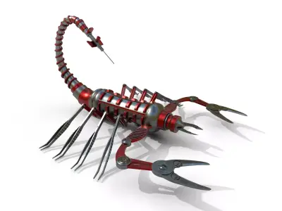 Mechanical Scorpion Low-poly 3D model