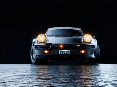 Porsche 911 Turbo 930 Cyberpunk Low-poly 3D model