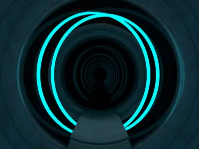 Sci Fi Tunnel 3D model 59