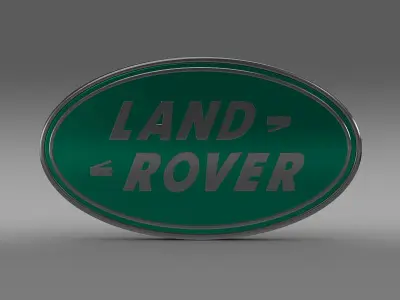 land rover logo 3D model by Sergey