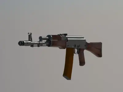 kalashnikov AK47Russian rifle 3D model