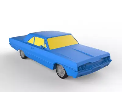 Dodge Polara 1966 Classic Car 3D print model