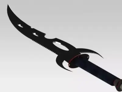 Knife samurai sword Free 3D model