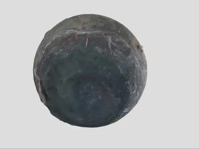 Old wine bottle Low-poly 3D model