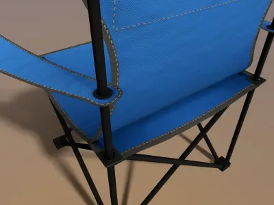 Camping Chair Low-poly 3D model buy