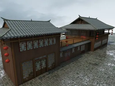 Ancient Commerce Street 4 3D model
