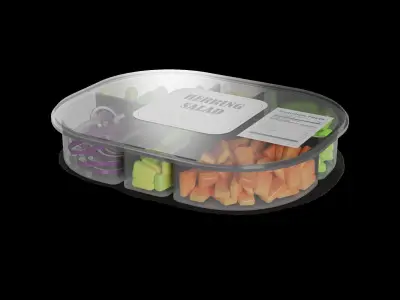Herrings and herring products Herring Salad 3D model buy