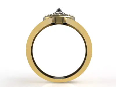 Stylish Lion Ring 3D print model