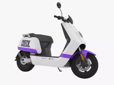 Electric Scooter Check  Low-poly 3D model