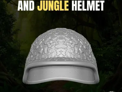 Dog Tags and Jungle Helmet for action figures 3D print model purchase