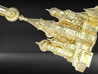 Church Pendant 3D print model