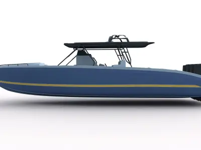 Midnight Express Powerboat 3D model