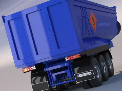 Tipper Semitrailer 3D model