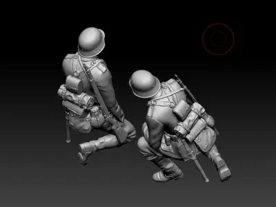 German soldier 3D print model 8