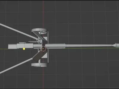 75 mm Pak 40 anti tank gun 3D model