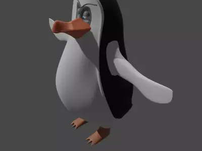 penguin cartoon Free 3D model