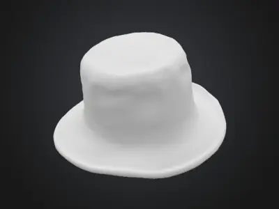 Fisherman bucket Hat 3D model