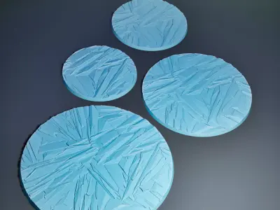 HD Base Set 24 - Crystalline 3D print model