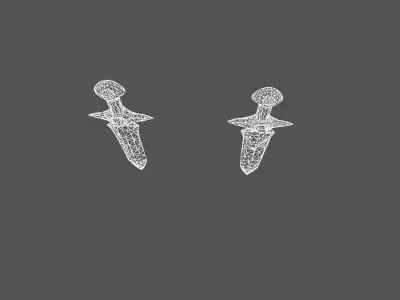 Twin Ceremonial Daggers 3D model