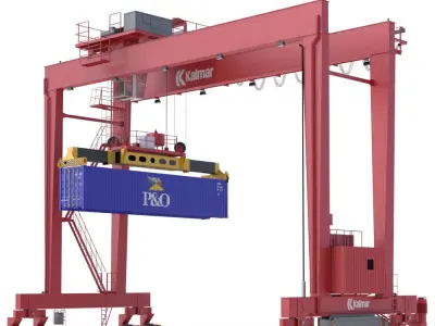 RTG Gantry Crane Kalmar 3D model