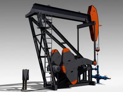 Mark II Pumpjack 3D model