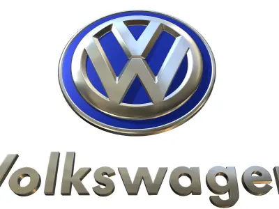 Volkswagen Logo 3D model by 3dlogoman from CGTrader