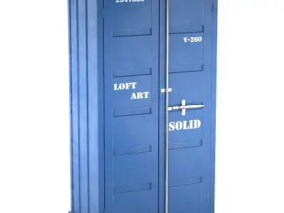 Sea Container wardrobe 4 COLORS 3D model