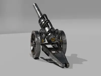 Howitzer Cannon 3D model