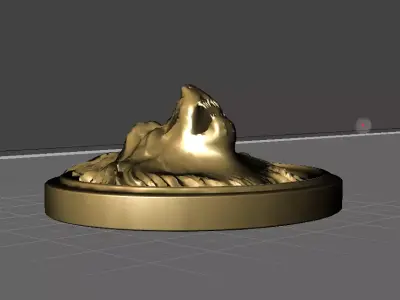 Wolf Head Pendant 3D print model purchase